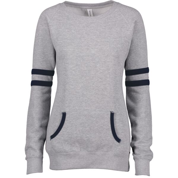 Ladies Varsity Fleece Crew Neck Pullover Thumbnail