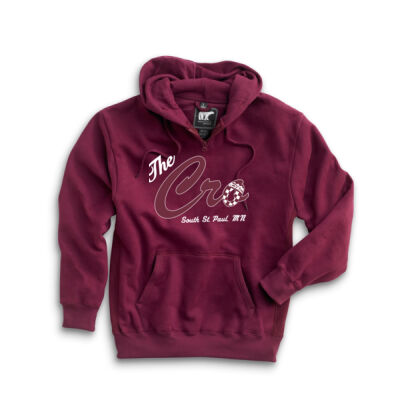White Bear Hoody - Maroon Thumbnail